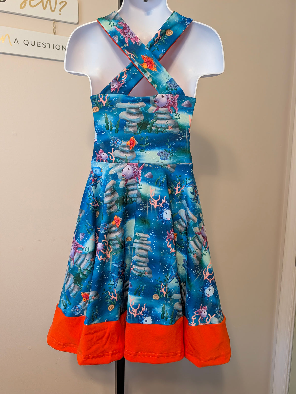 Cross-Strap Dress (Colorblocked)